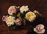 Flowers Roses I by Henri Fantin-Latour